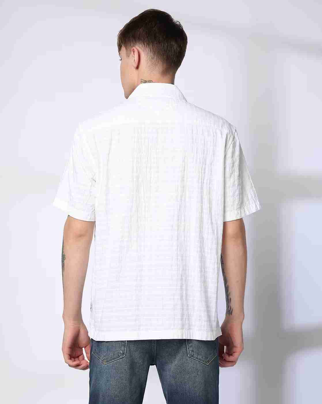Lee Cooper | Men Self-Woven Regular Fit Shirt|2