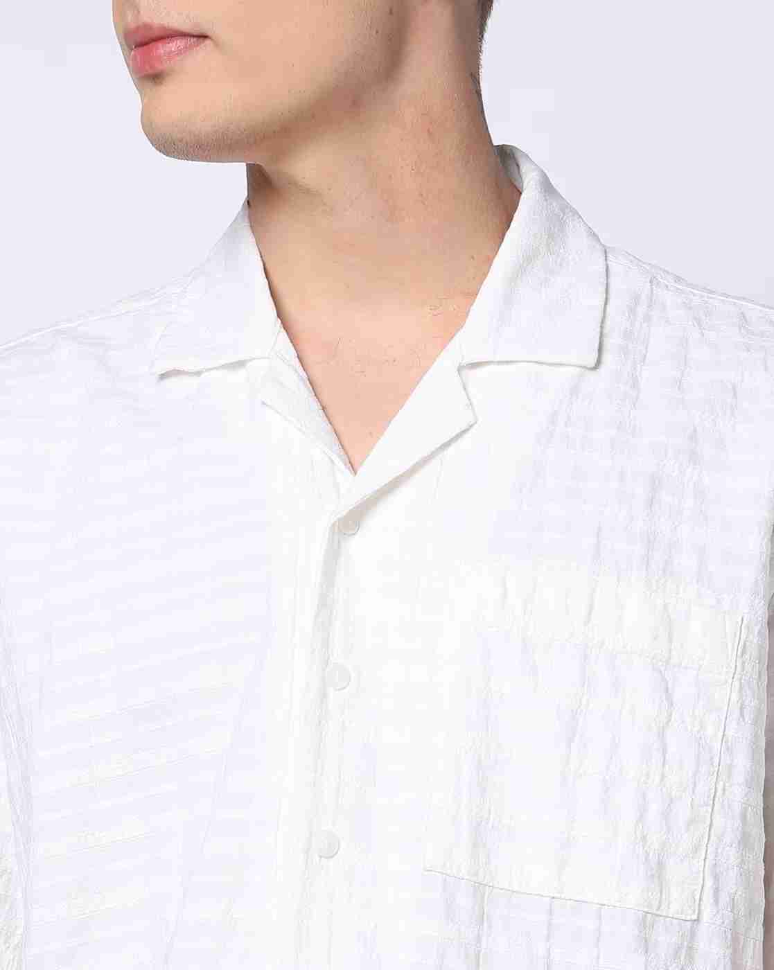 Lee Cooper | Men Self-Woven Regular Fit Shirt|3