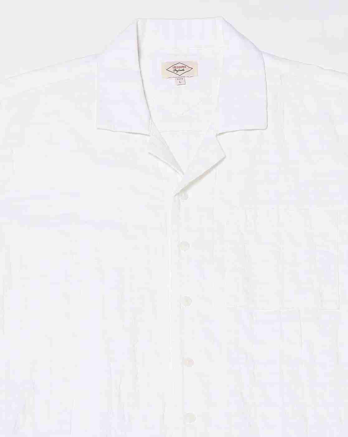 Lee Cooper | Men Self-Woven Regular Fit Shirt|4