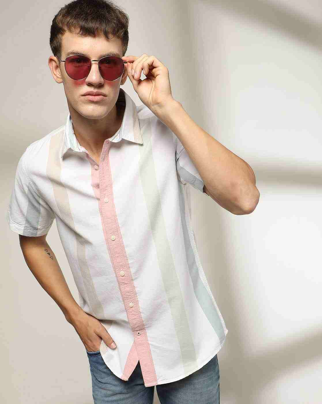 Lee Cooper | Men Striped Resort Fit Shirt|0