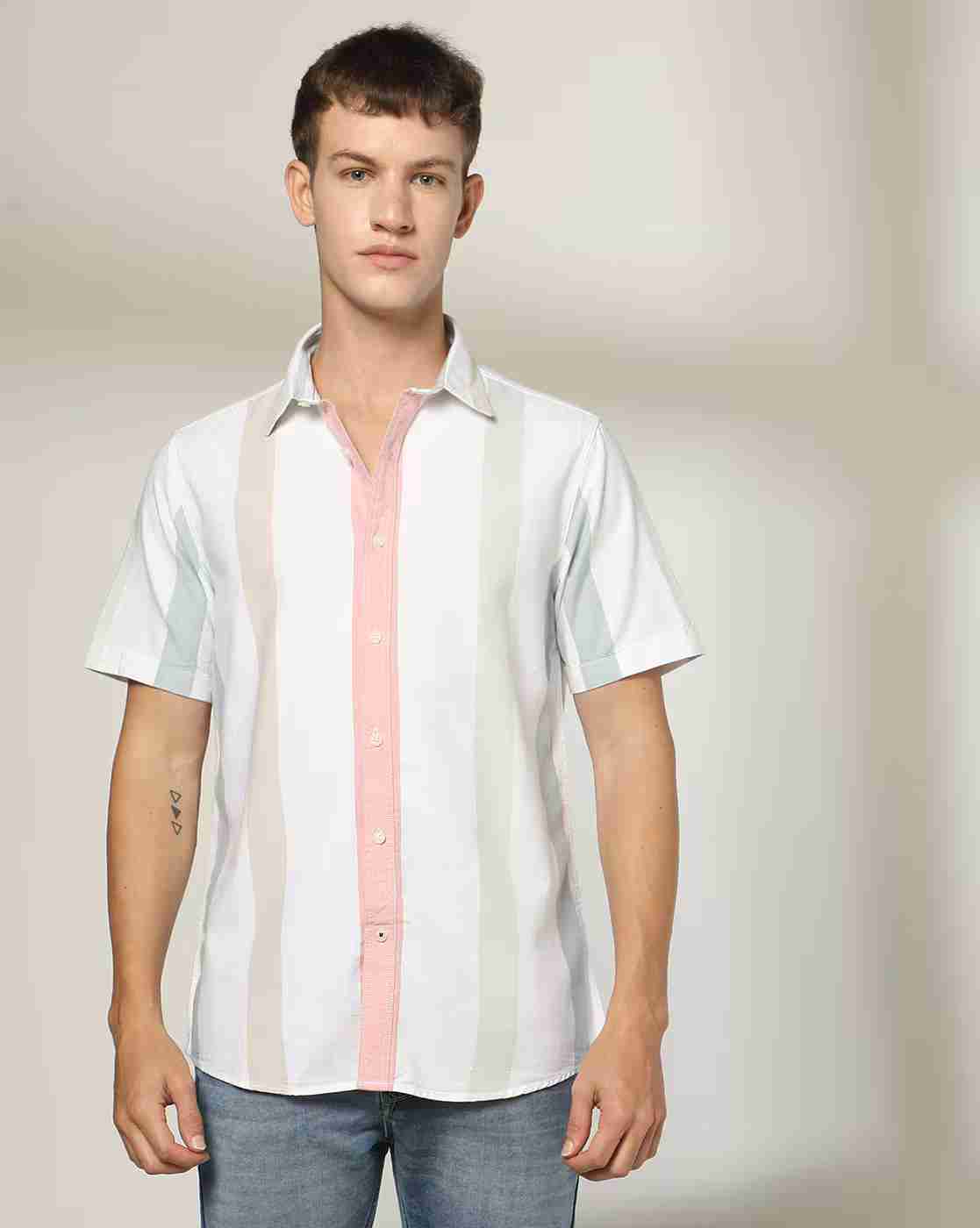 Lee Cooper | Men Striped Resort Fit Shirt|1