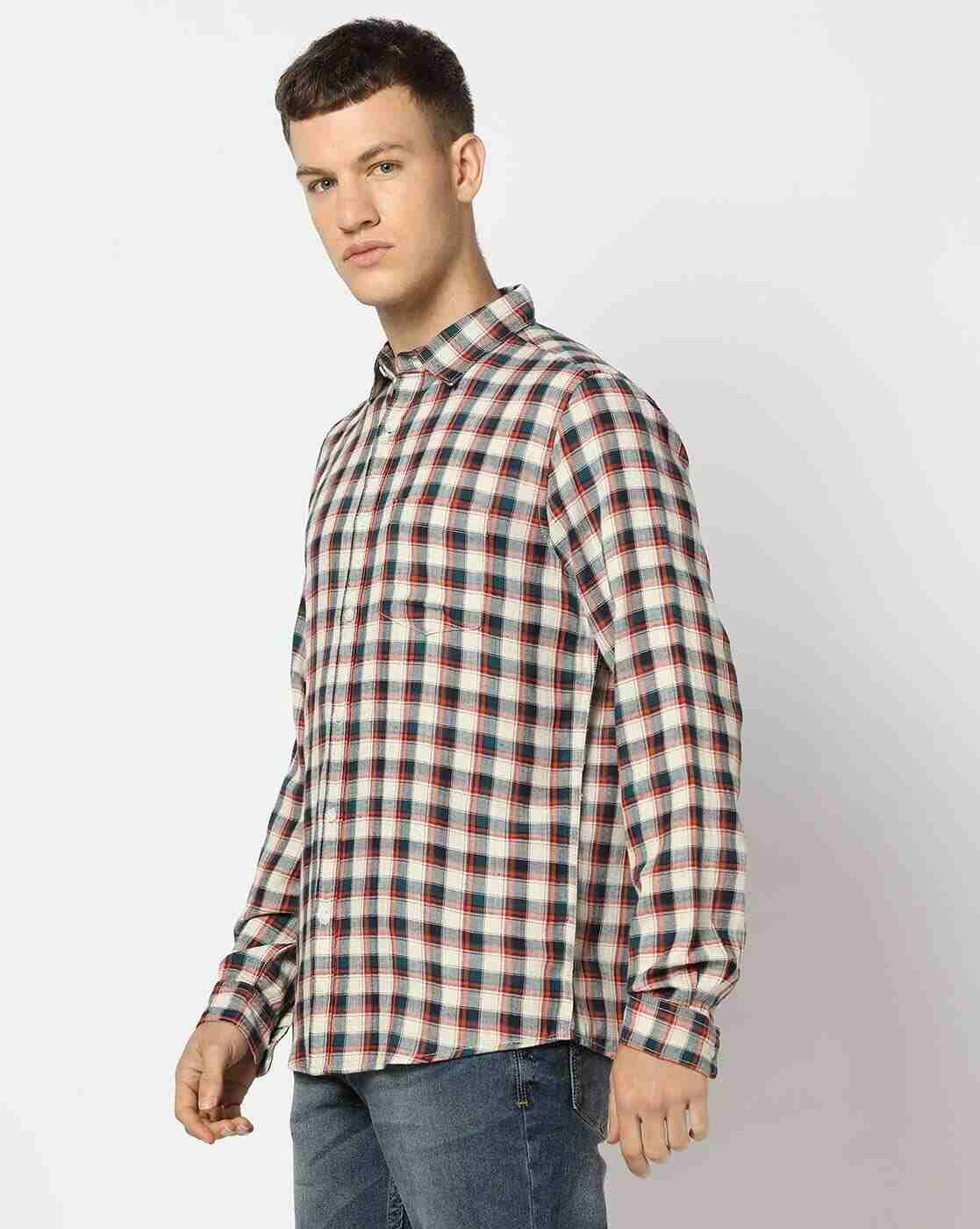 Lee Cooper | Men Checked Regular Fit Shirt|1