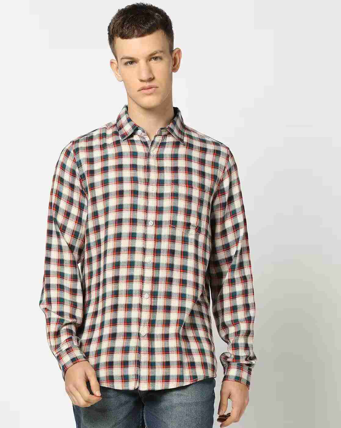 Lee Cooper | Men Checked Regular Fit Shirt|3