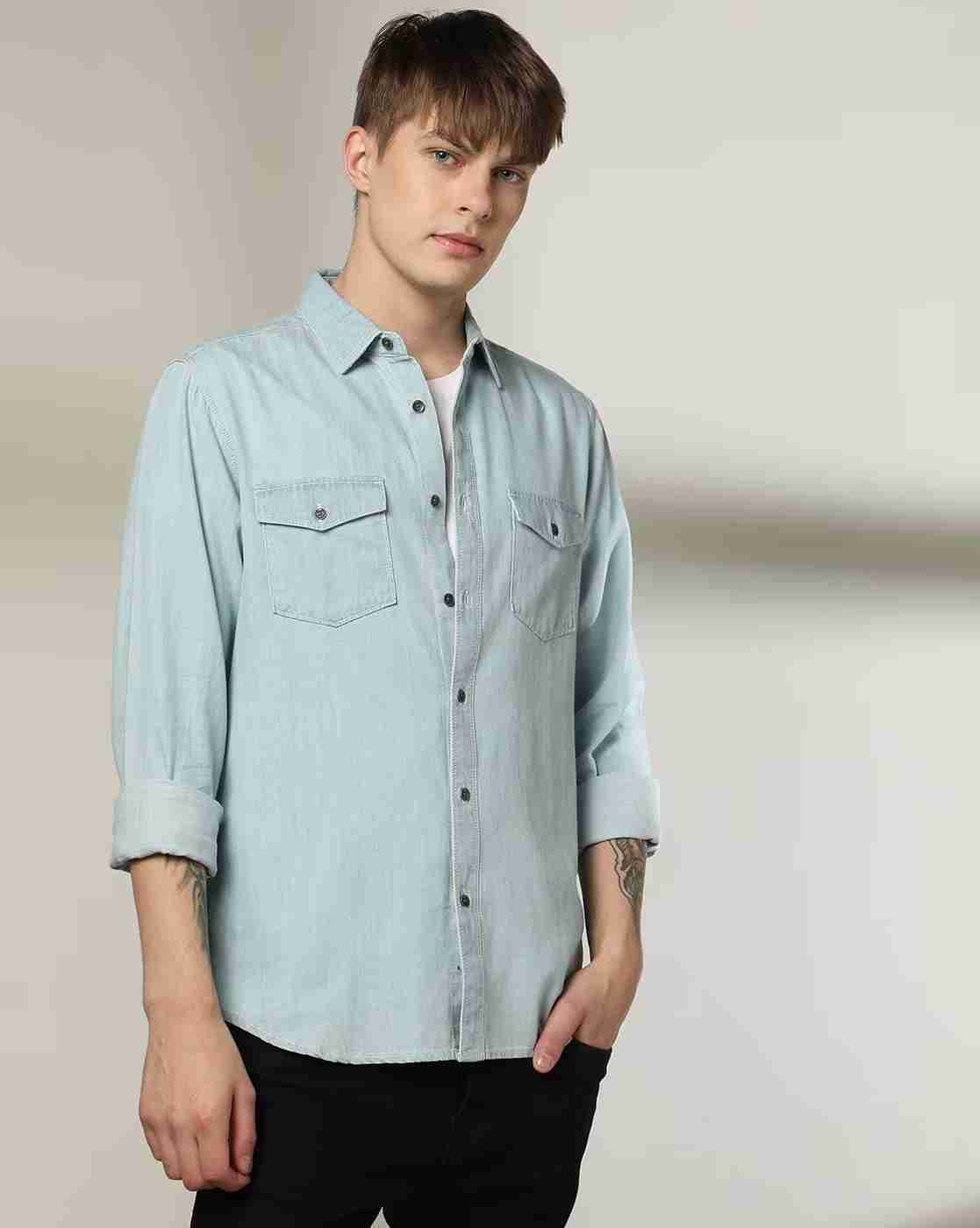 Lee Cooper | Men Regular Fit Shirt with Flap Pockets|0