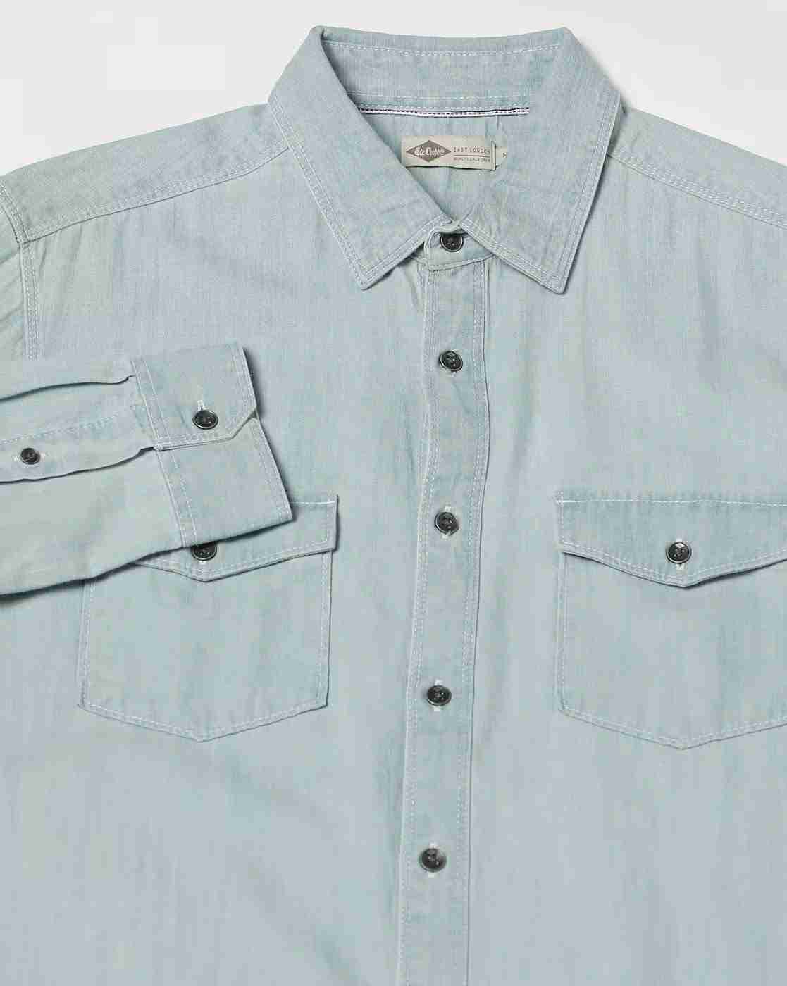 Lee Cooper | Men Regular Fit Shirt with Flap Pockets|5