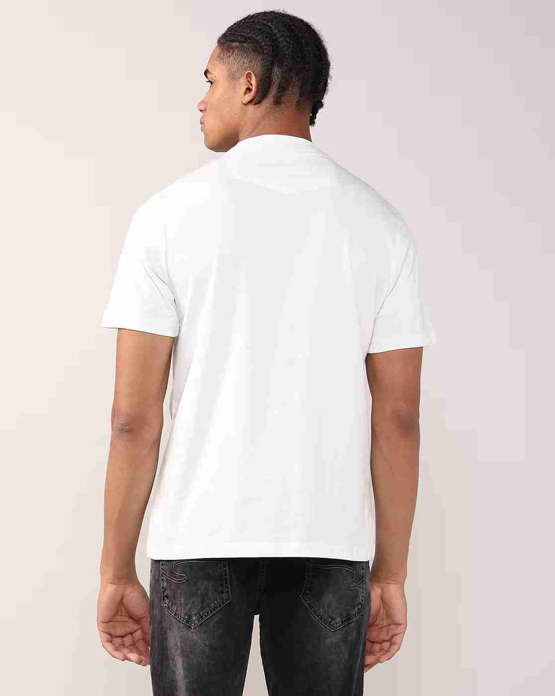 Lee Cooper | Men Floral Print Relaxed Fit Crew-Neck T-Shirt|2