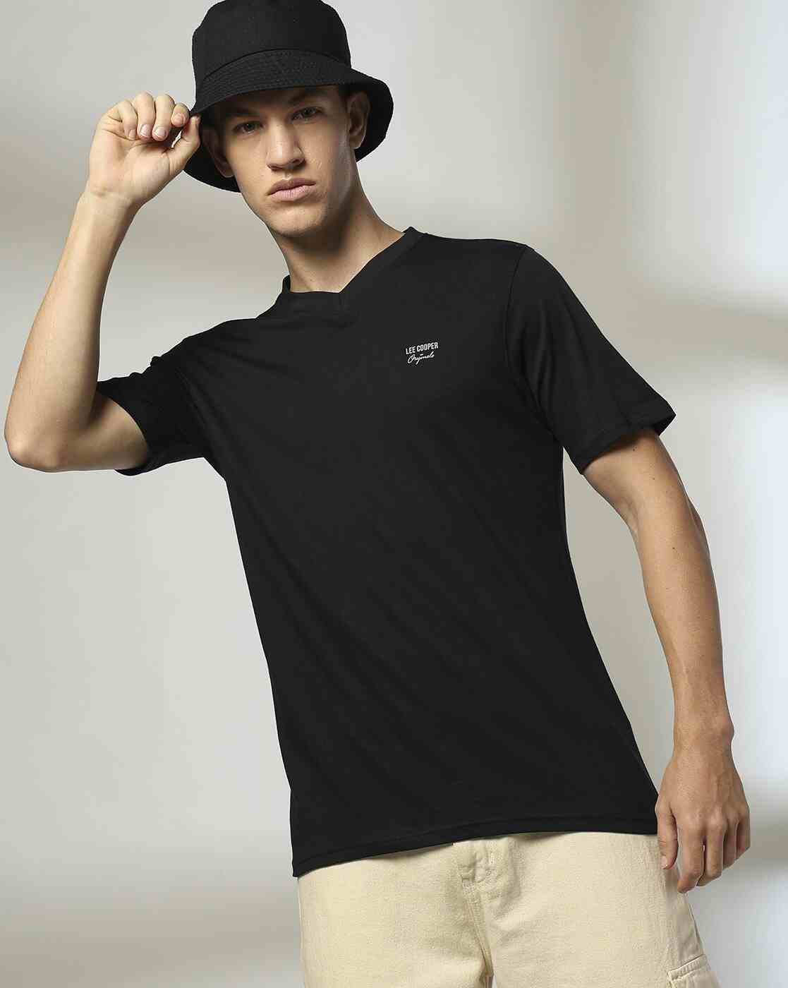 Men Regular Fit V-Neck T-Shirt