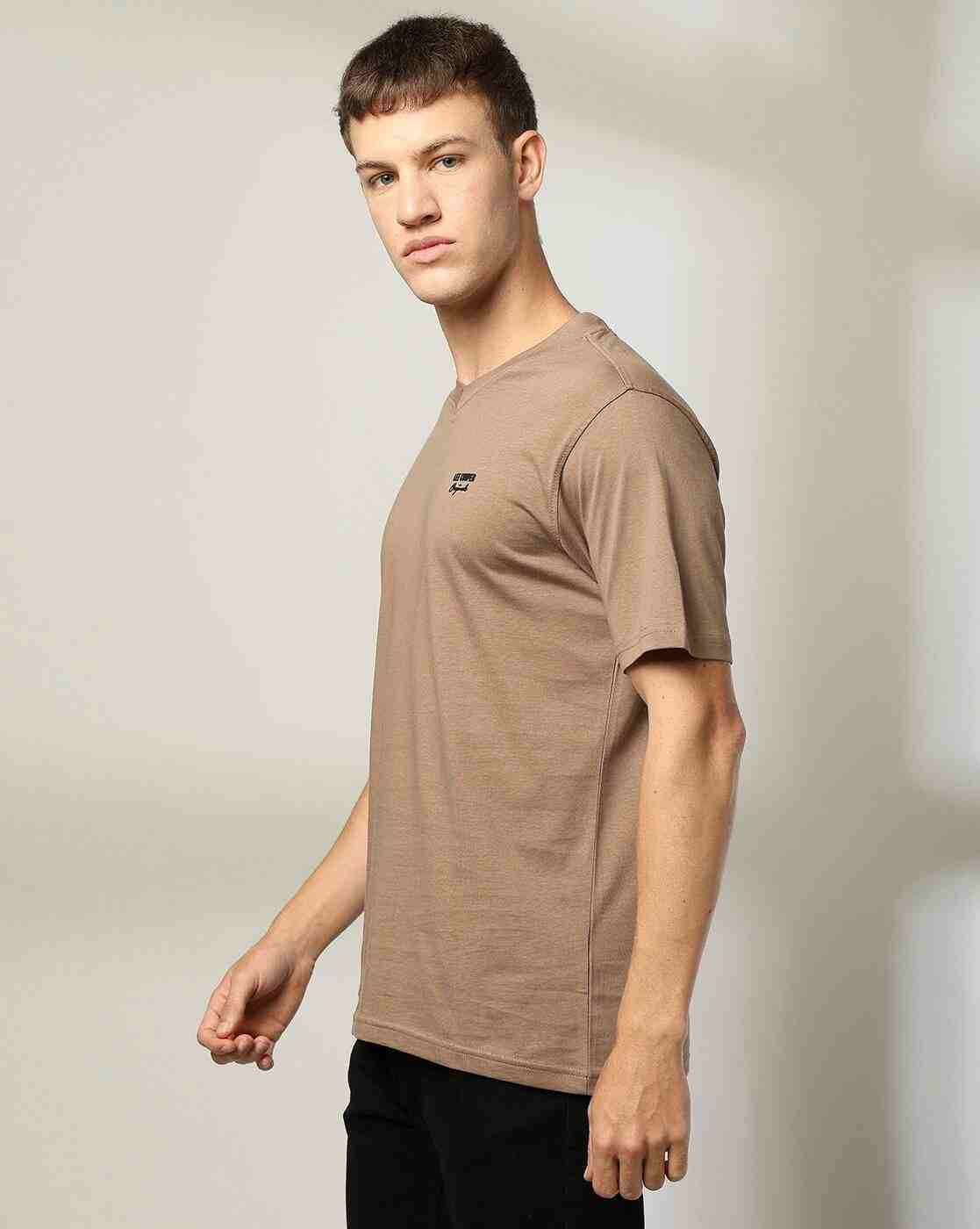 Lee Cooper | Men Regular Fit V-Neck T-Shirt|1