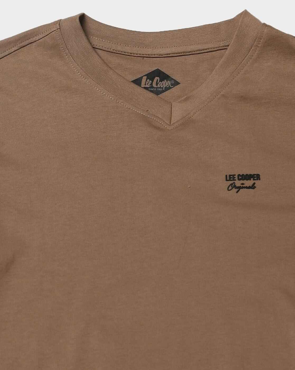 Lee Cooper | Men Regular Fit V-Neck T-Shirt|4