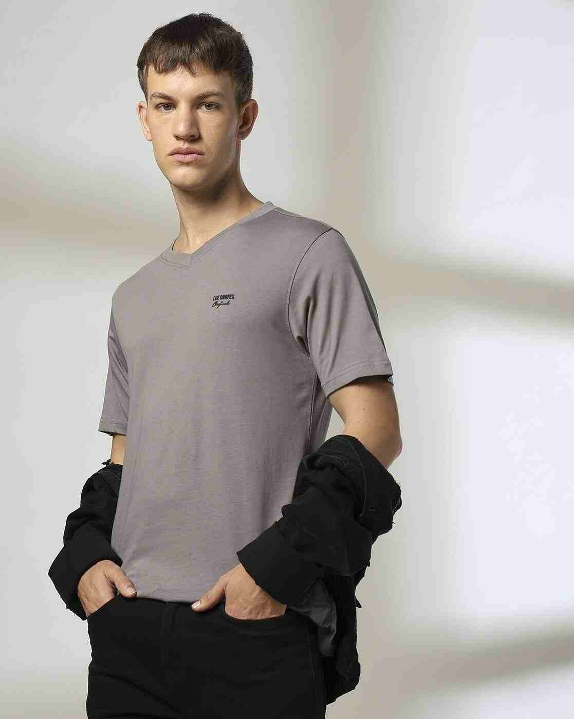 Men Regular Fit V-Neck T-Shirt