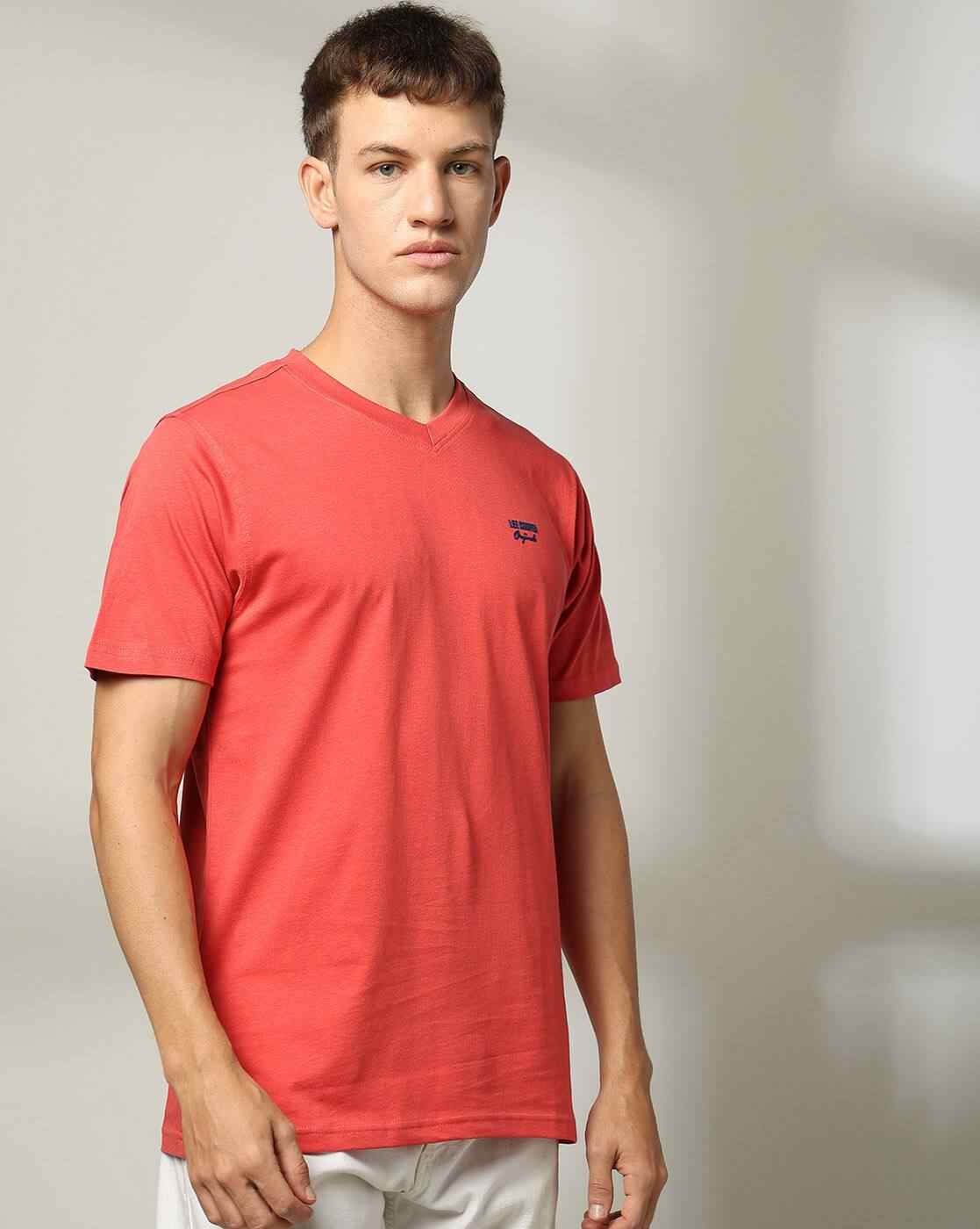 Men Regular Fit V-Neck T-Shirt