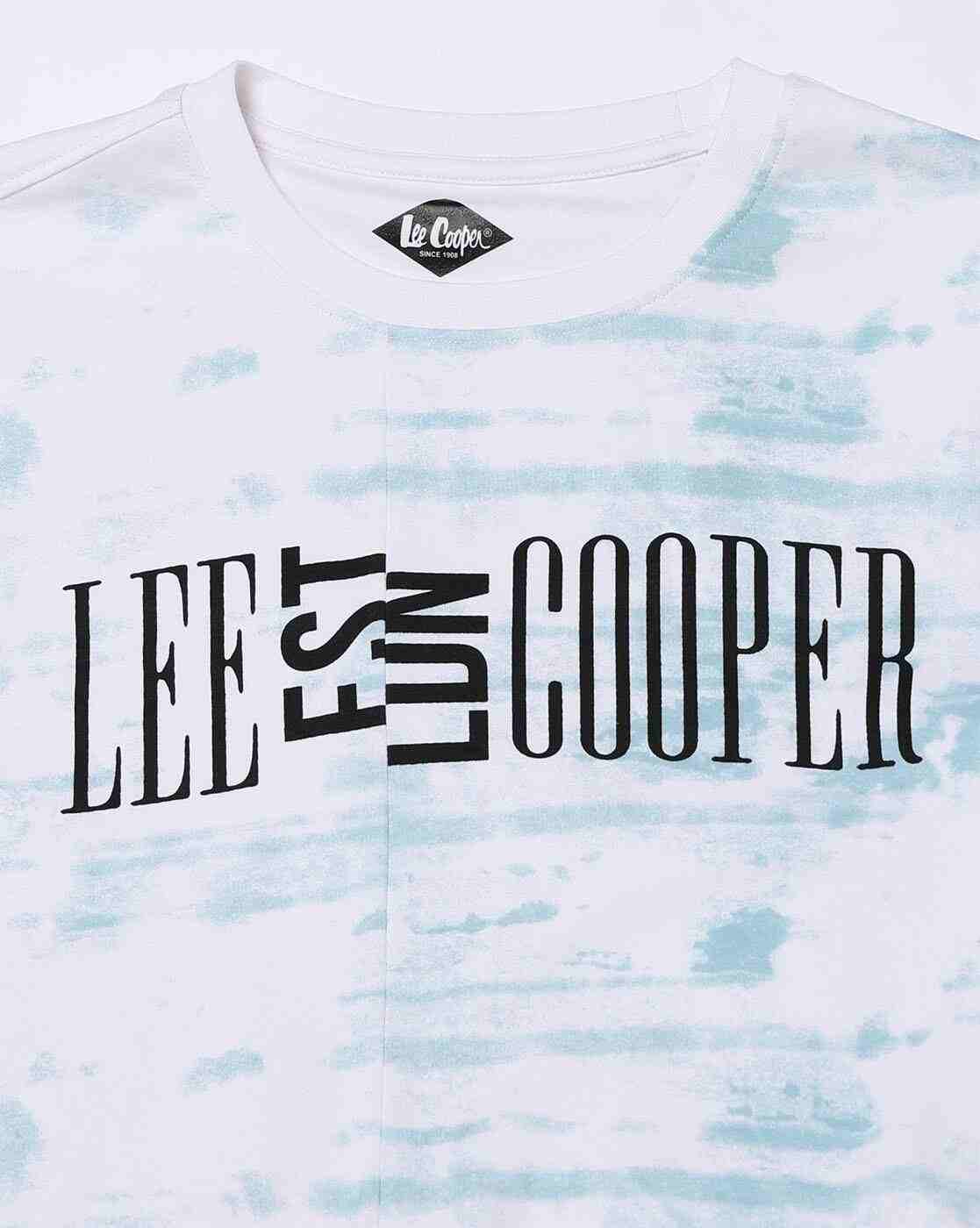 Lee Cooper | Men Typographic Print Regular Fit T-Shirt|5