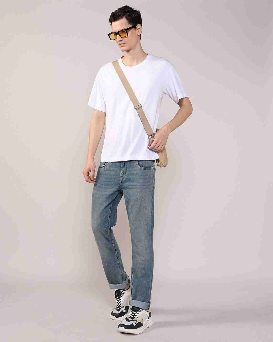 Lee Cooper | Men Lightly Washed Slim Fit Jeans|0