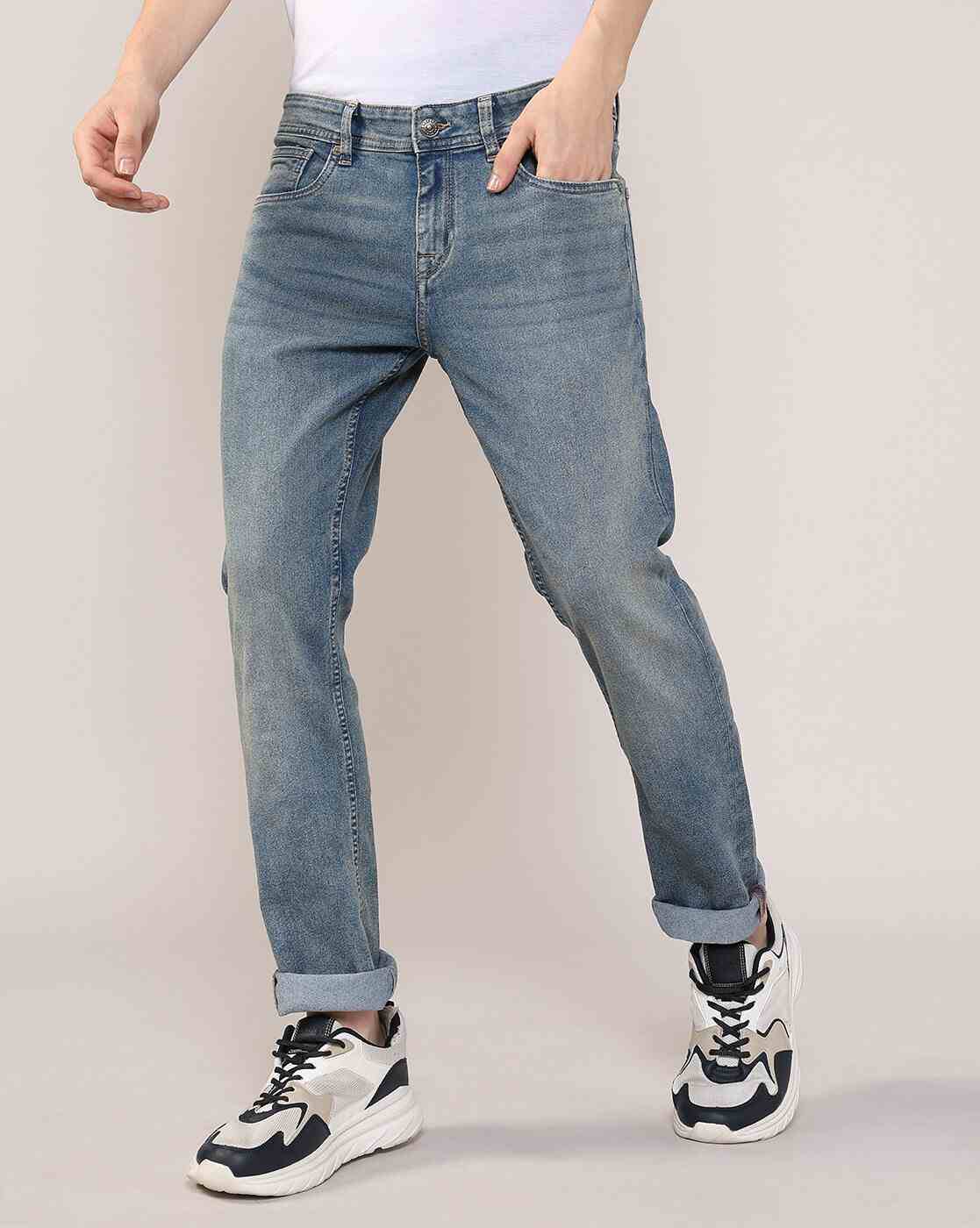 Lee Cooper | Men Lightly Washed Slim Fit Jeans|3
