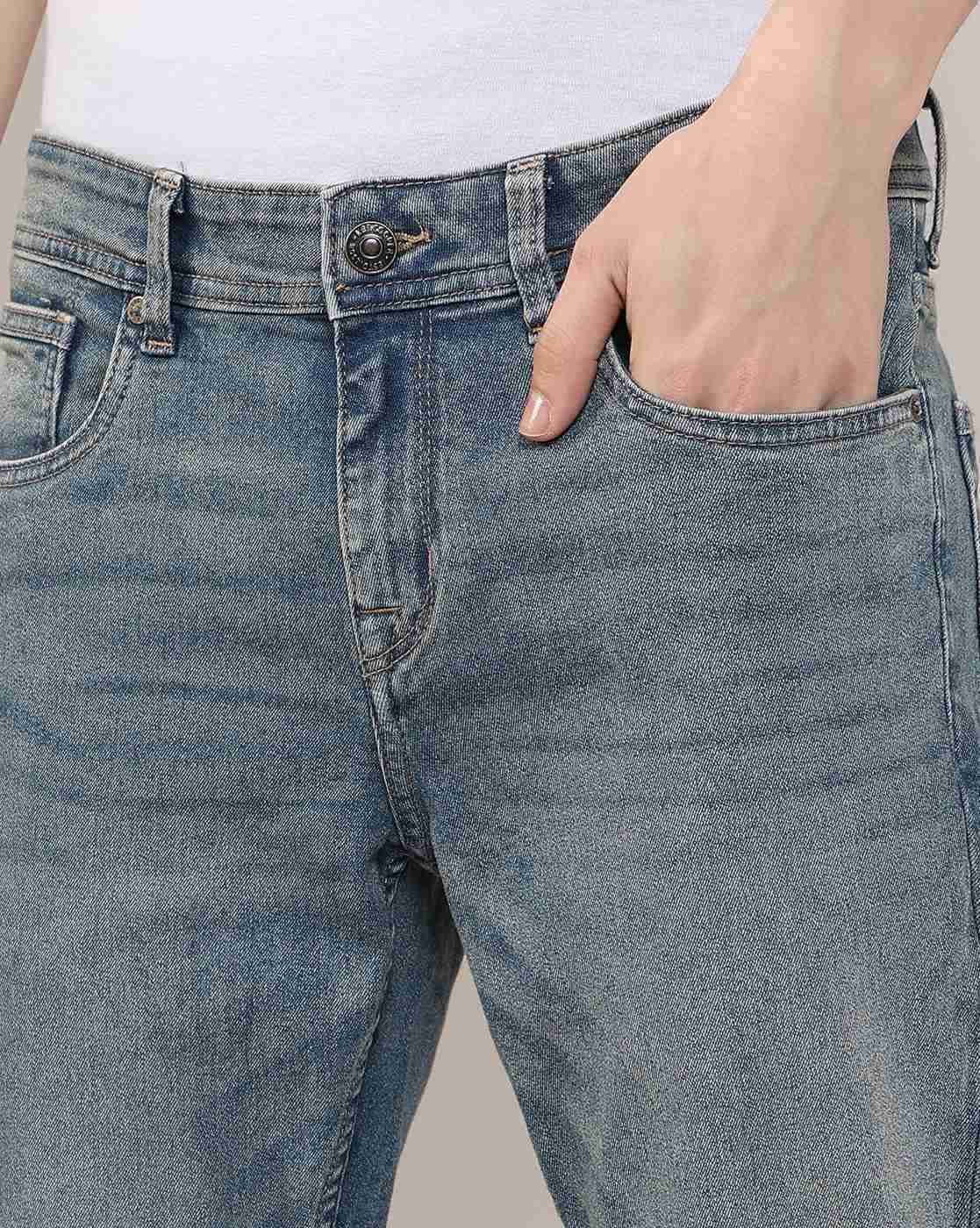 Lee Cooper | Men Lightly Washed Slim Fit Jeans|4