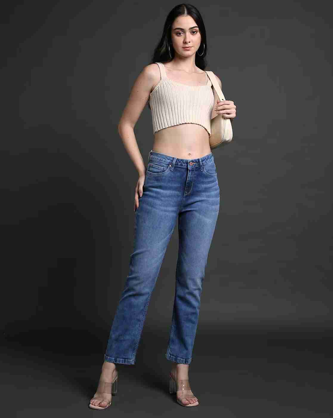 Lee Cooper | Women Lightly Washed Straight Fit Jeans|0