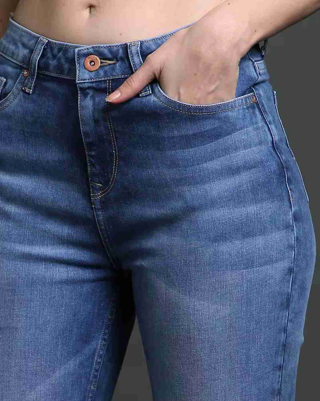 Lee Cooper | Women Lightly Washed Straight Fit Jeans|4