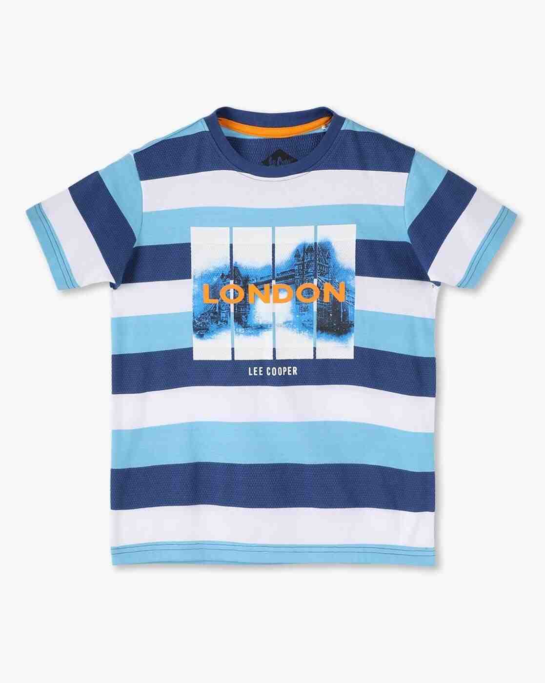 Boys Striped Crew-Neck T-Shirt