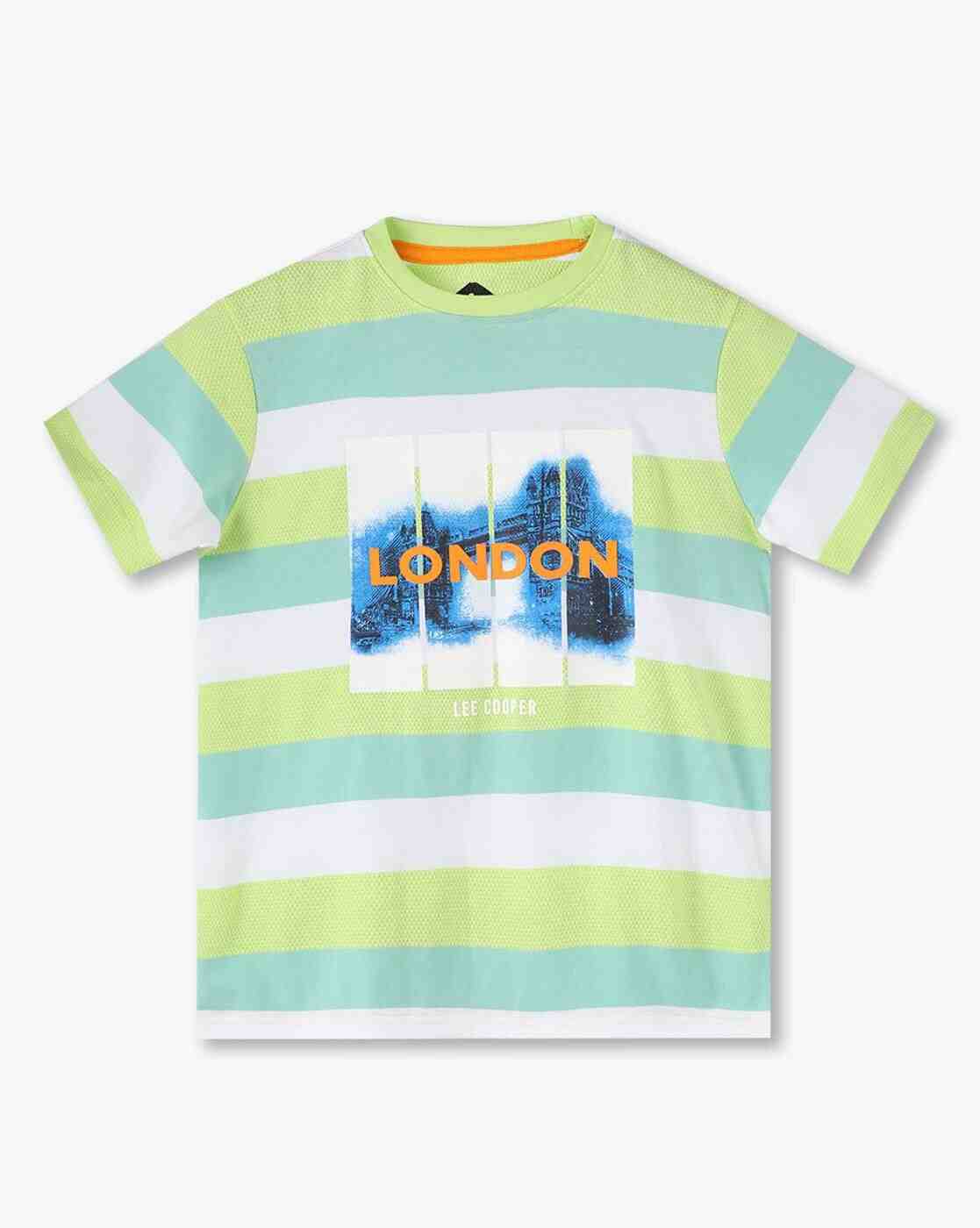 Lee Cooper | Boys Striped Crew-Neck T-Shirt|0