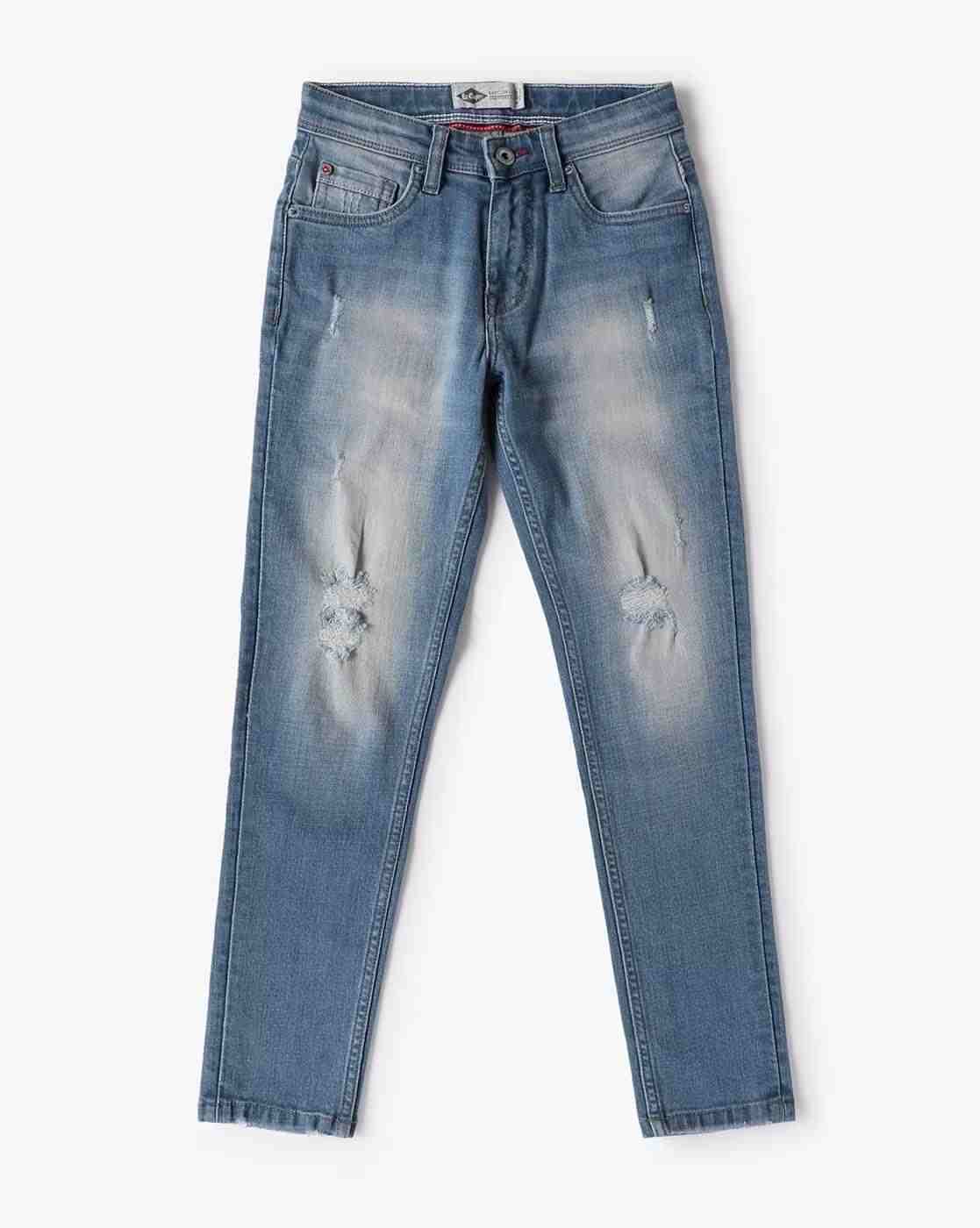 Lee Cooper | Boys Stone-Wash slim Fit Jeans|0