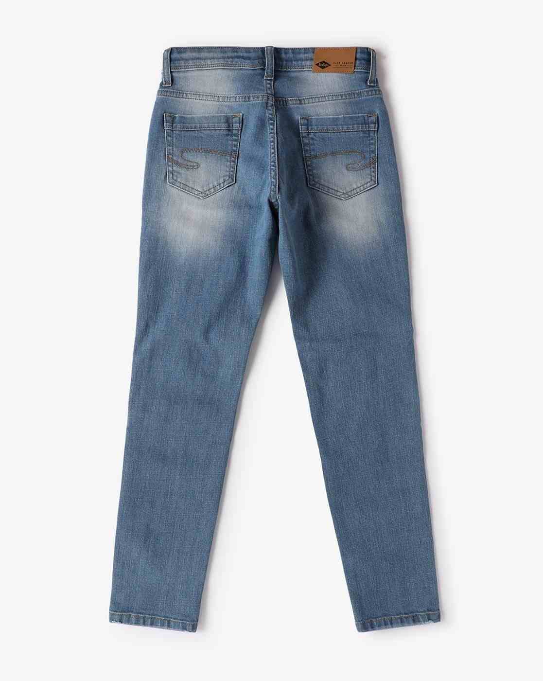 Lee Cooper | Boys Stone-Wash slim Fit Jeans|1