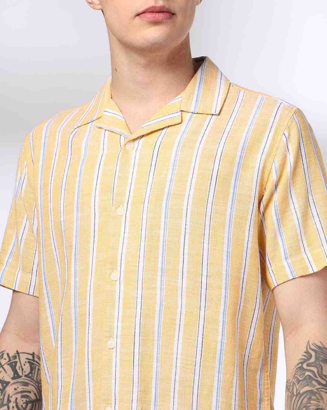Lee Cooper | Men Striped Relaxed Fit Resort Shirt|2