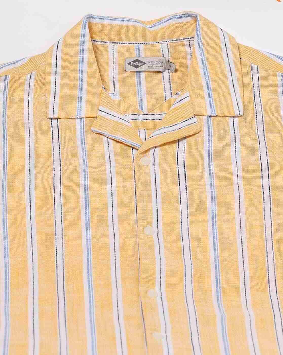 Lee Cooper | Men Striped Relaxed Fit Resort Shirt|3