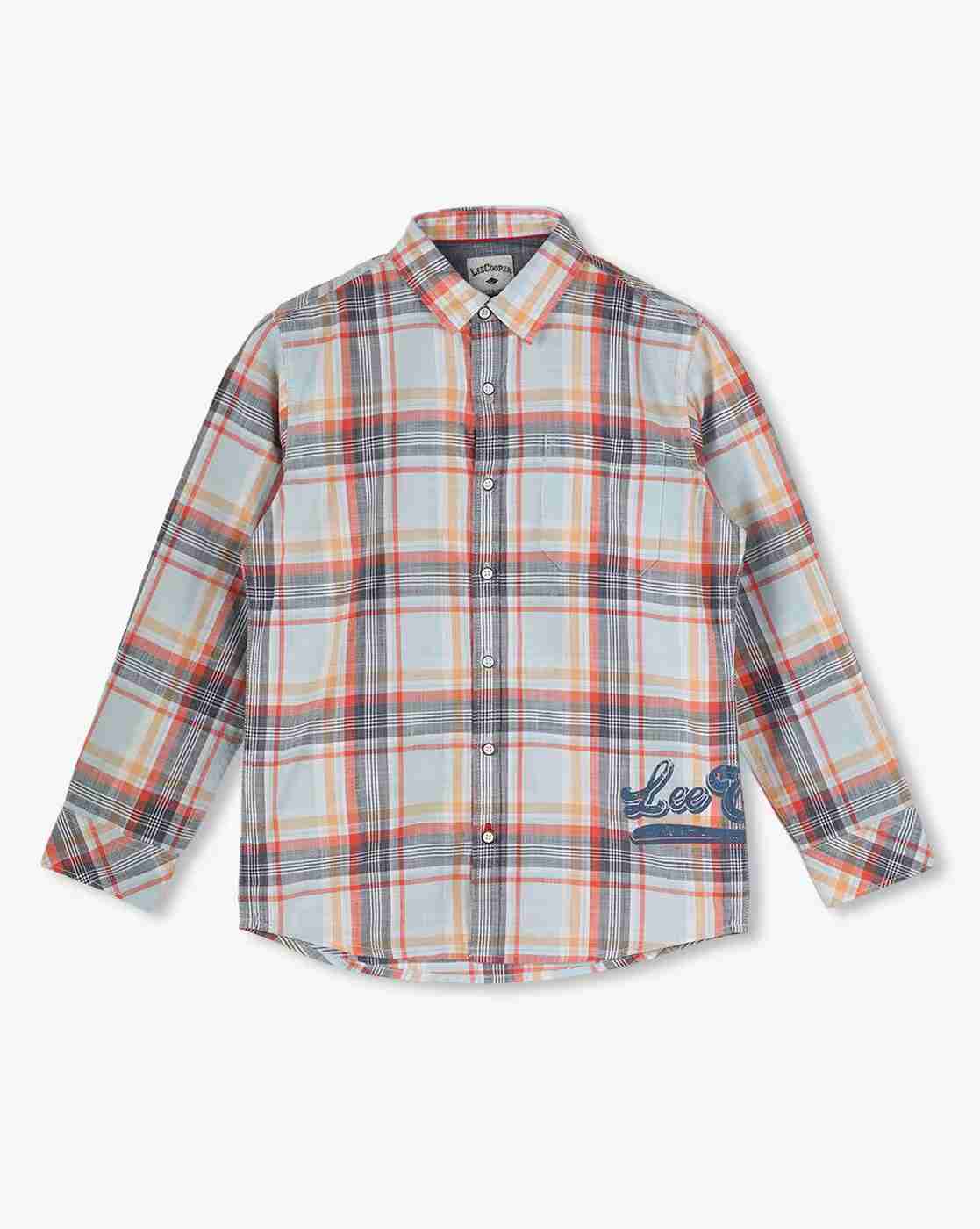 Lee Cooper | Boys Checked Slim Fit Shirt|0