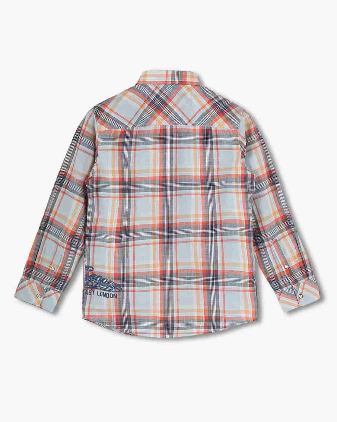 Lee Cooper | Boys Checked Slim Fit Shirt|1