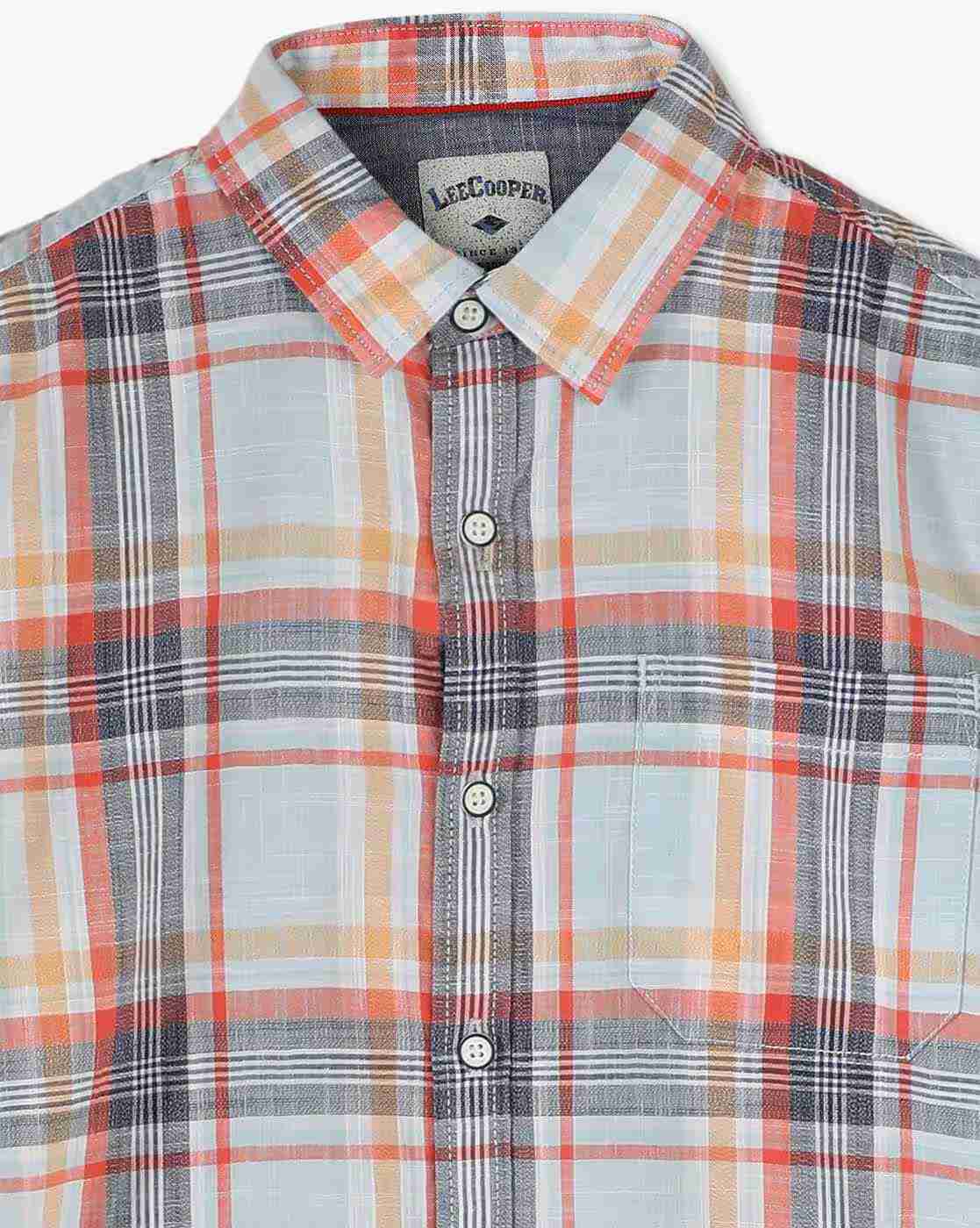 Lee Cooper | Boys Checked Slim Fit Shirt|2