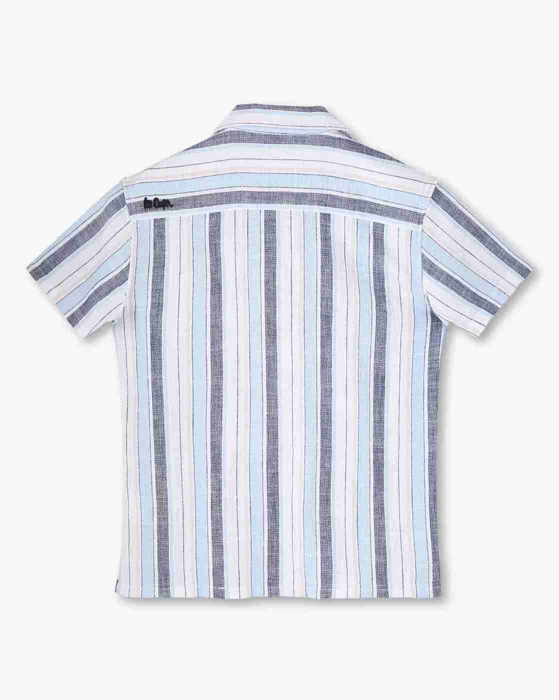 Lee Cooper | Boys Striped Cotton Shirt|1