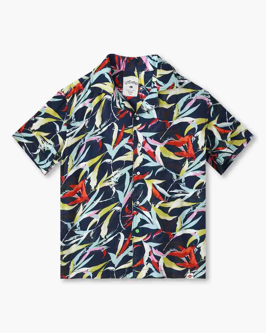 Lee Cooper | Boys Leaf Print Relaxed Fit Shirt|0