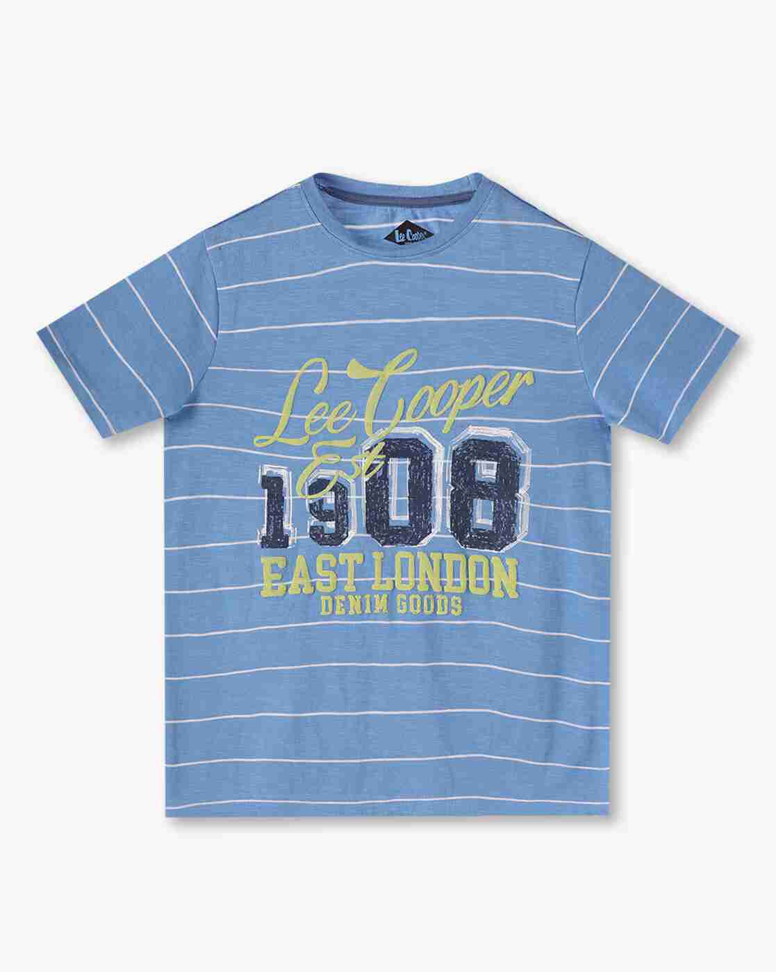 Lee Cooper | Boys Logo Print Regular Fit Crew-Neck T-Shirt|0
