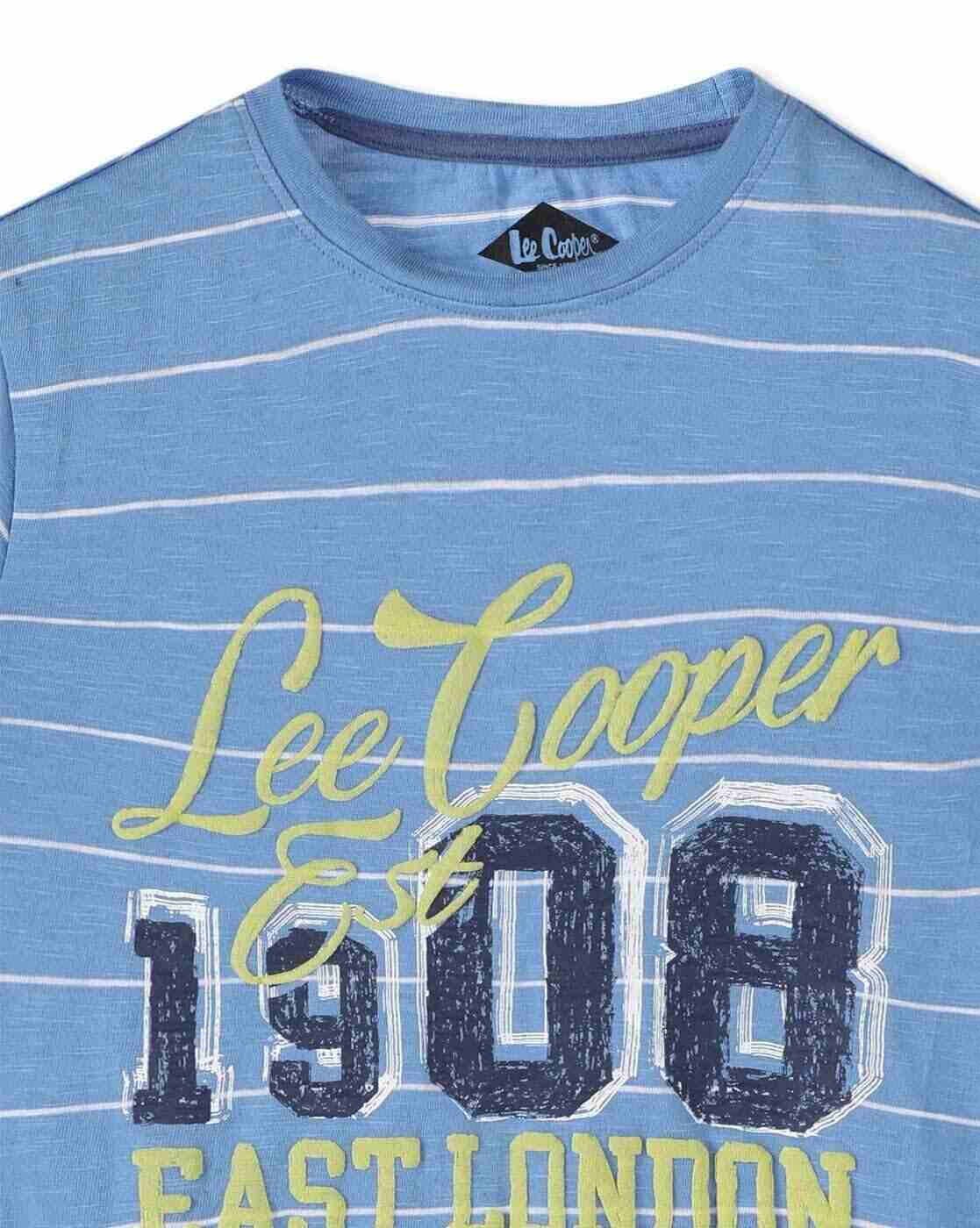 Lee Cooper | Boys Logo Print Regular Fit Crew-Neck T-Shirt|2