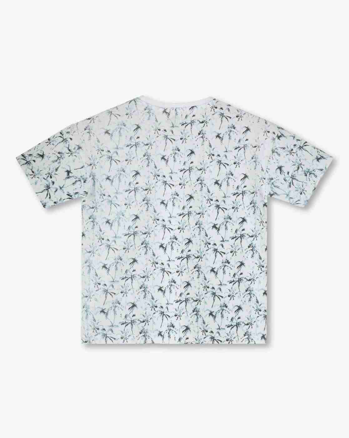 Lee Cooper | Boys Tropical Print Relaxed Fit Crew-Neck T-Shirt|1