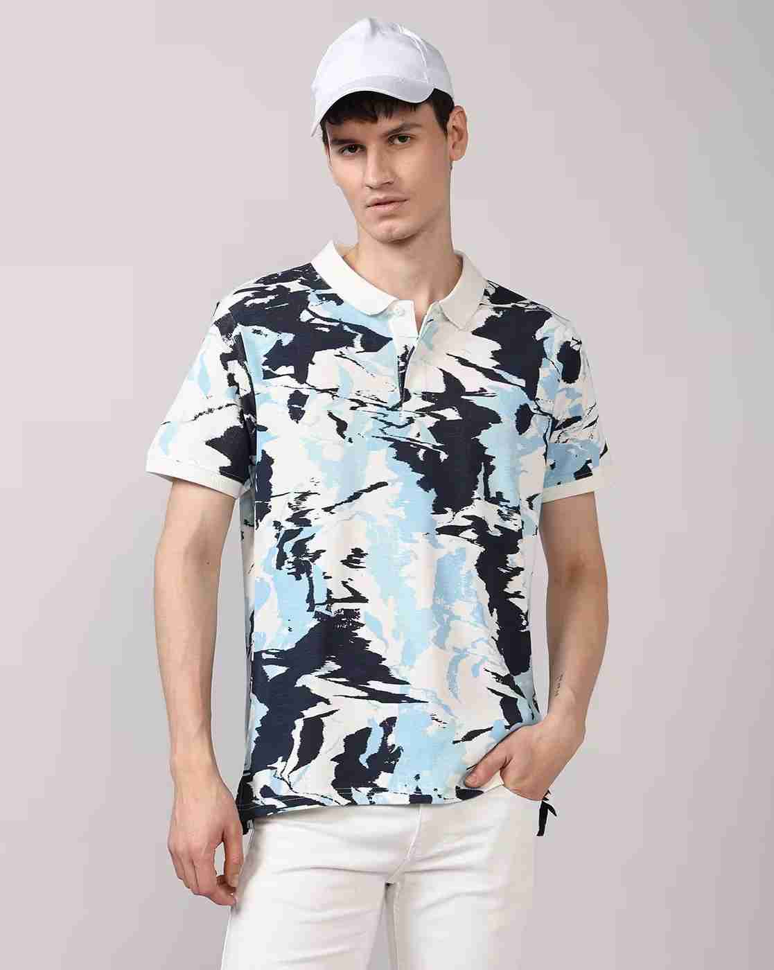 Lee Cooper | Men Printed Regular Fit Polo T-Shirt|0