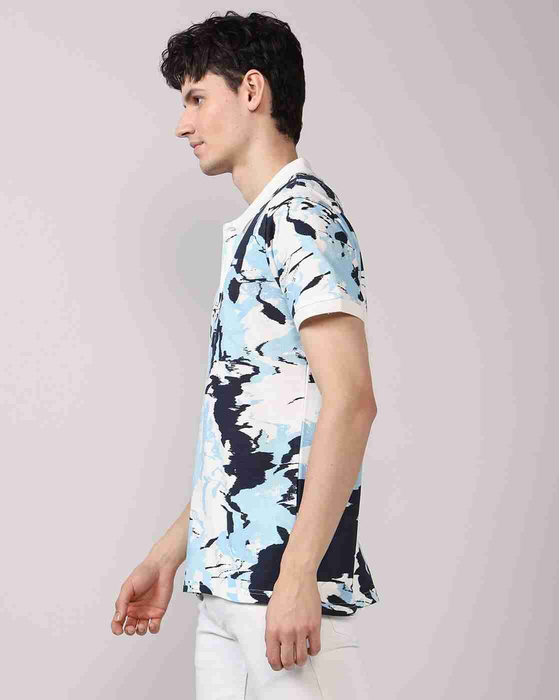 Lee Cooper | Men Printed Regular Fit Polo T-Shirt|1