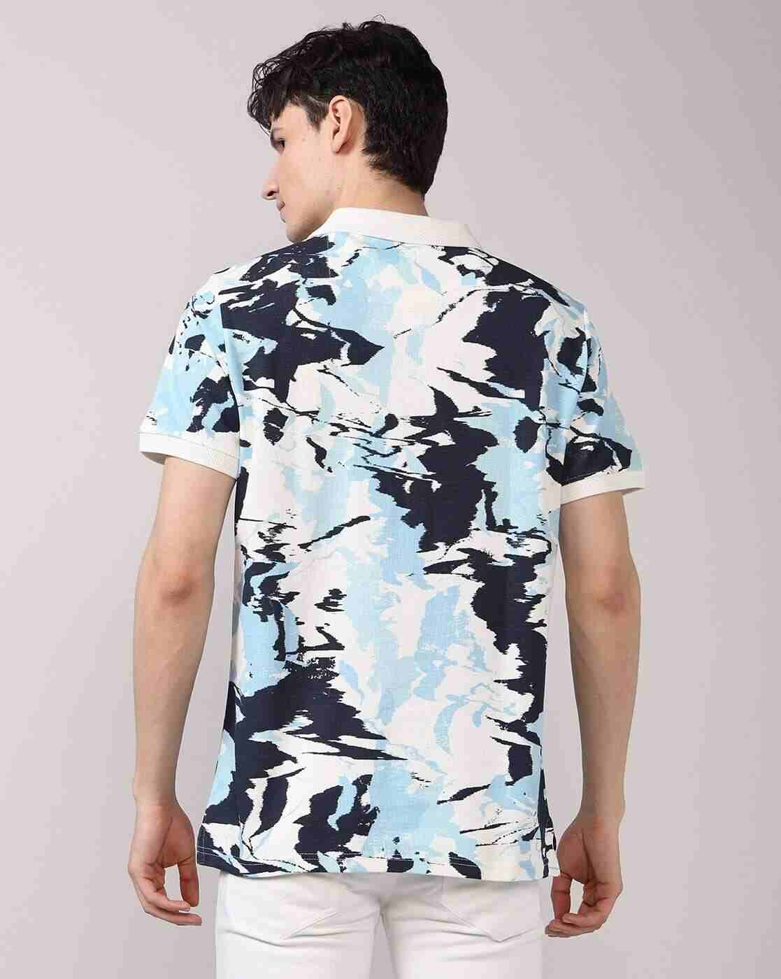 Lee Cooper | Men Printed Regular Fit Polo T-Shirt|2