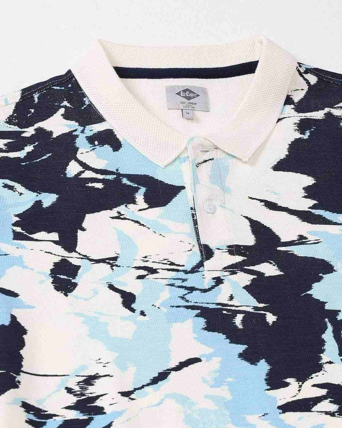 Lee Cooper | Men Printed Regular Fit Polo T-Shirt|5