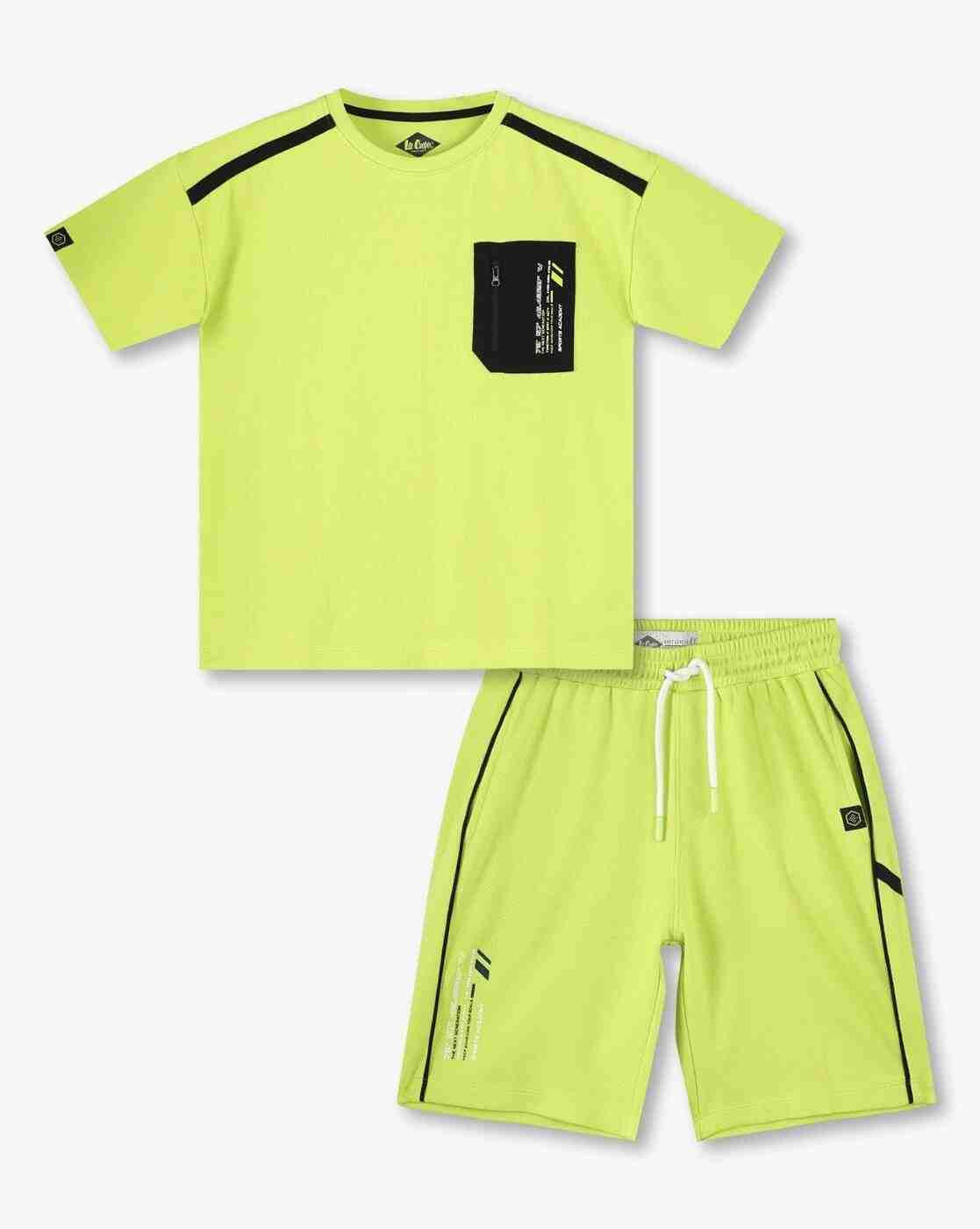 Lee Cooper | Boys Relaxed Fit T-Shirt & Shorts Set|0