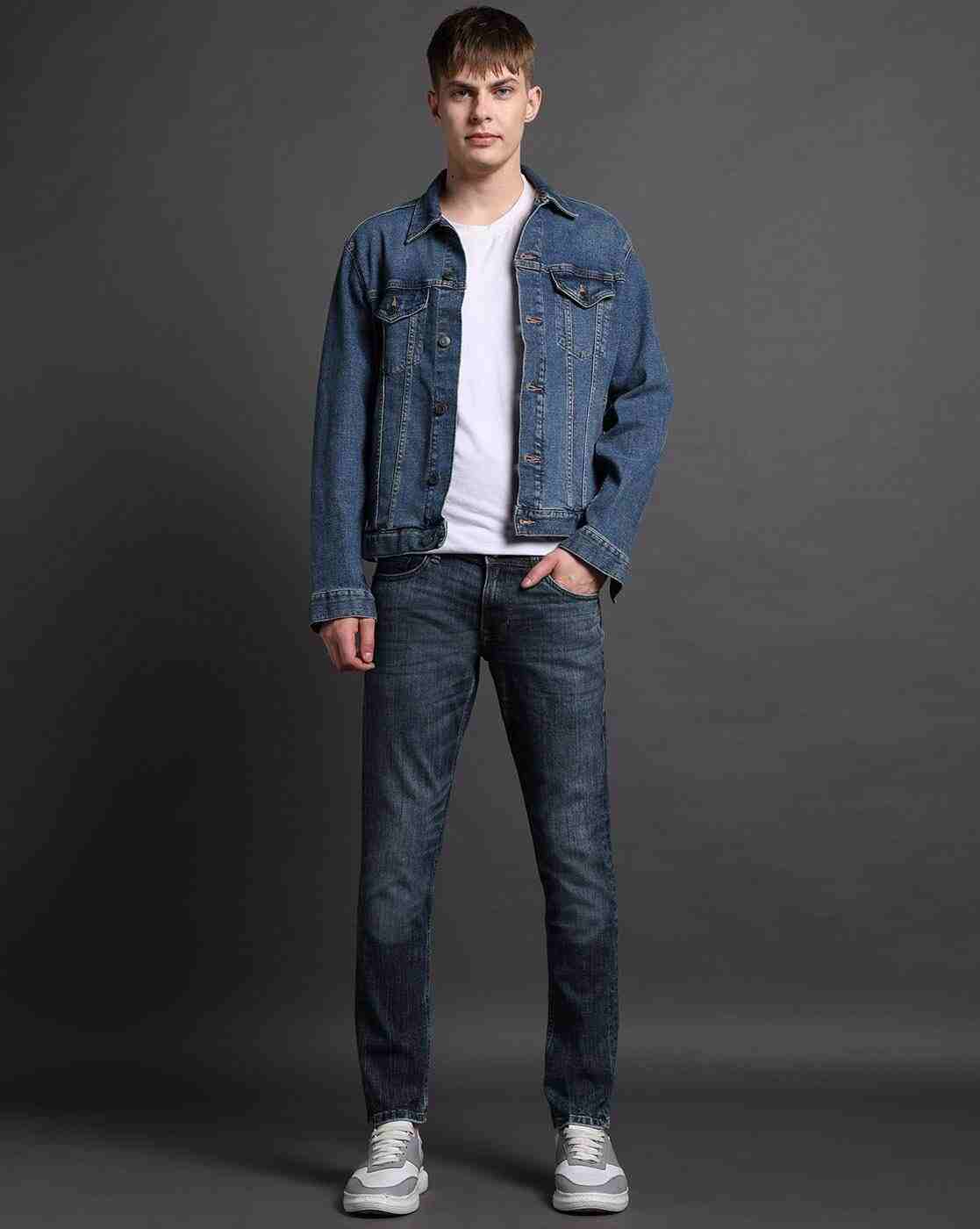 Lee Cooper | Men Lightly Washed Slim Fit Jeans|0