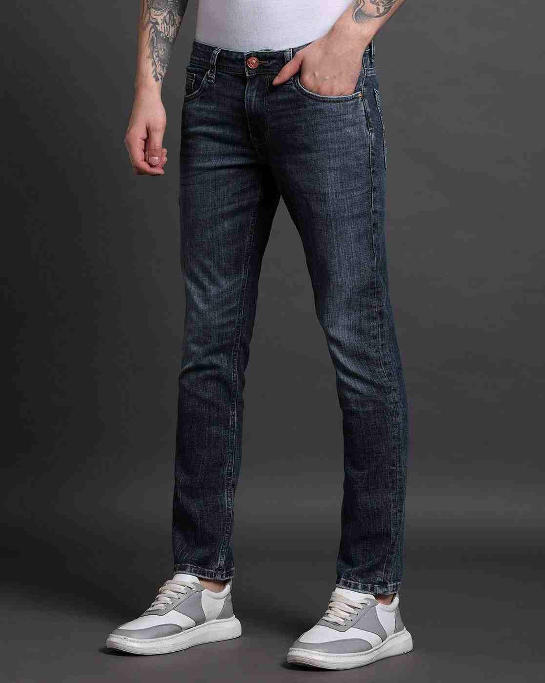 Lee Cooper | Men Lightly Washed Slim Fit Jeans|1
