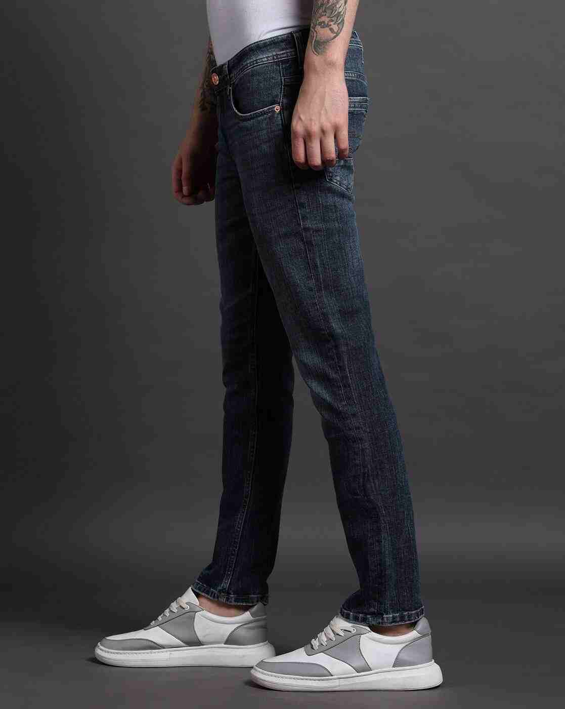 Lee Cooper | Men Lightly Washed Slim Fit Jeans|2