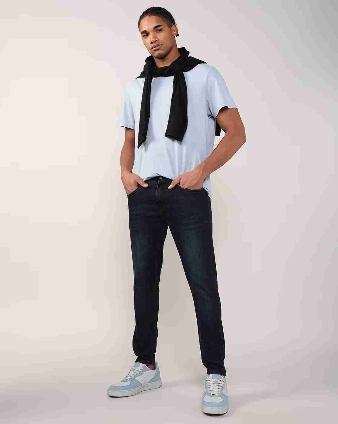 Lee Cooper | Men Lightly Washed Slim Fit Jeans|0