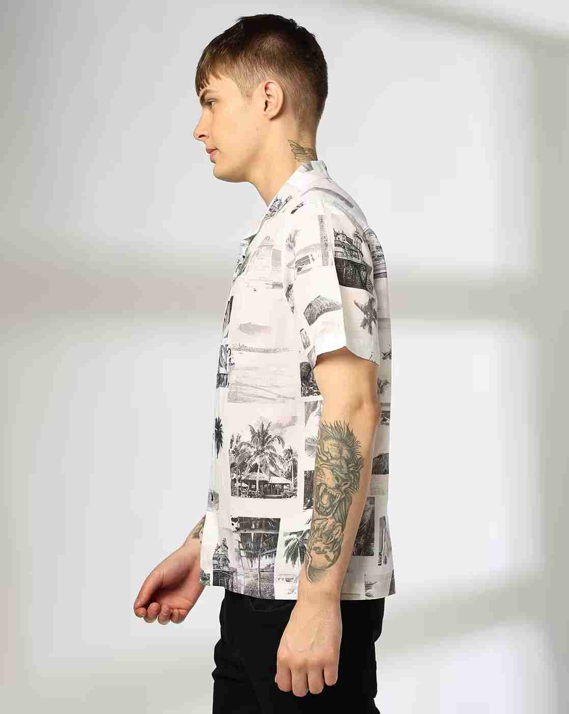 Lee Cooper | Men All-Over Print Relaxed Fit Shirt|1