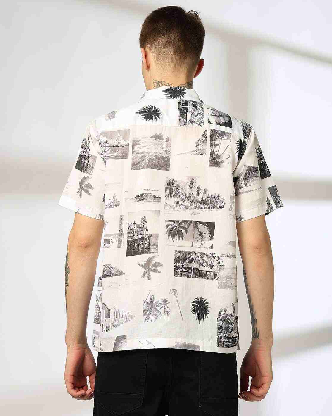 Lee Cooper | Men All-Over Print Relaxed Fit Shirt|2