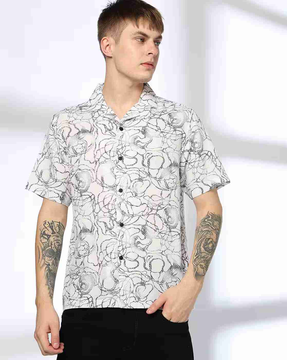 Lee Cooper | Men All-Over Print Relaxed Fit Shirt|0