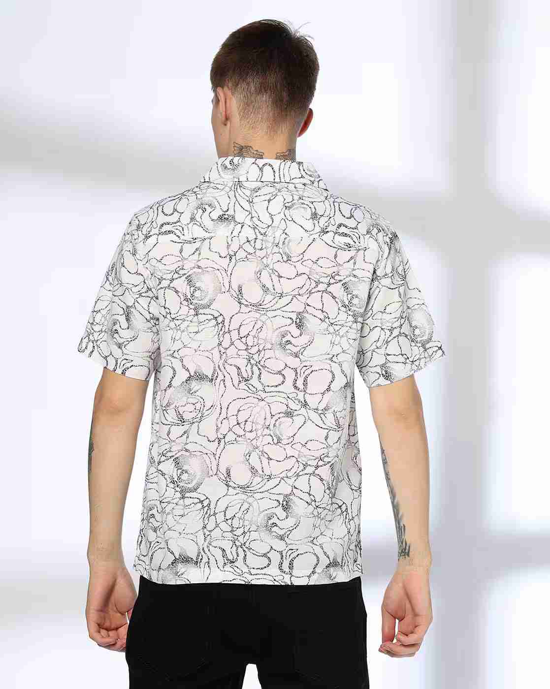 Lee Cooper | Men All-Over Print Relaxed Fit Shirt|2