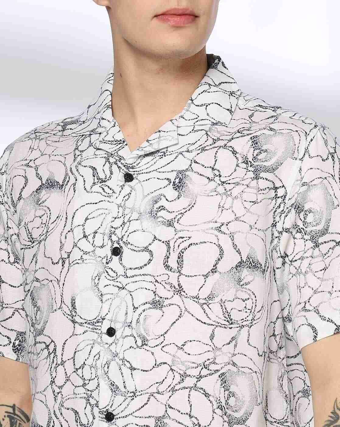 Lee Cooper | Men All-Over Print Relaxed Fit Shirt|3