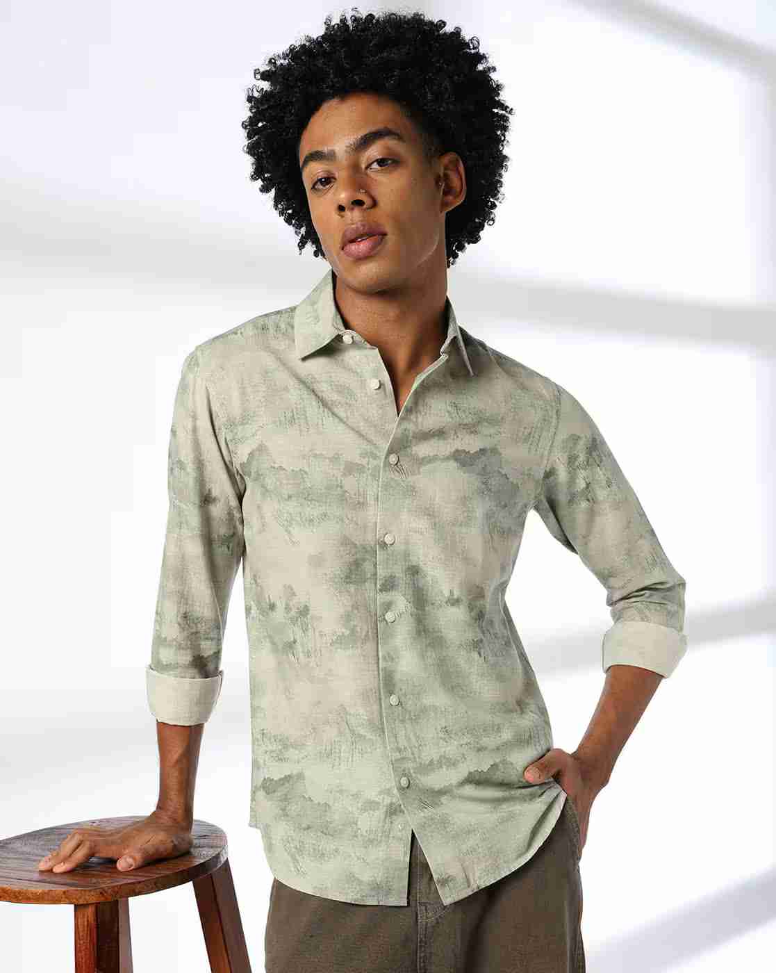 Lee Cooper | Men All-Over Print Regular Fit Shirt|0